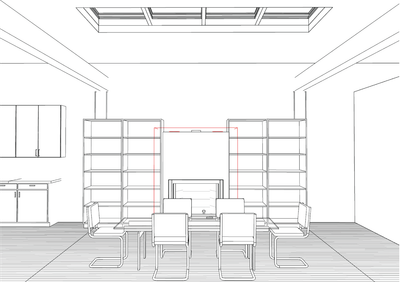 Interior rendering of kitchen 1 of 2