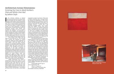 Stanford art history journal spread